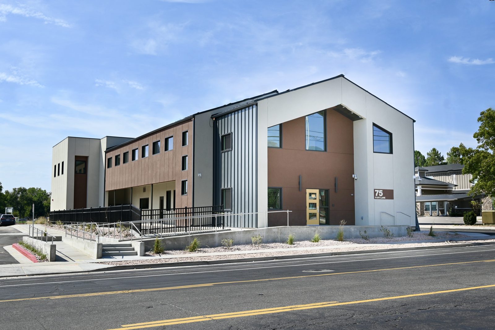 Front entrance of the Teen Living Center